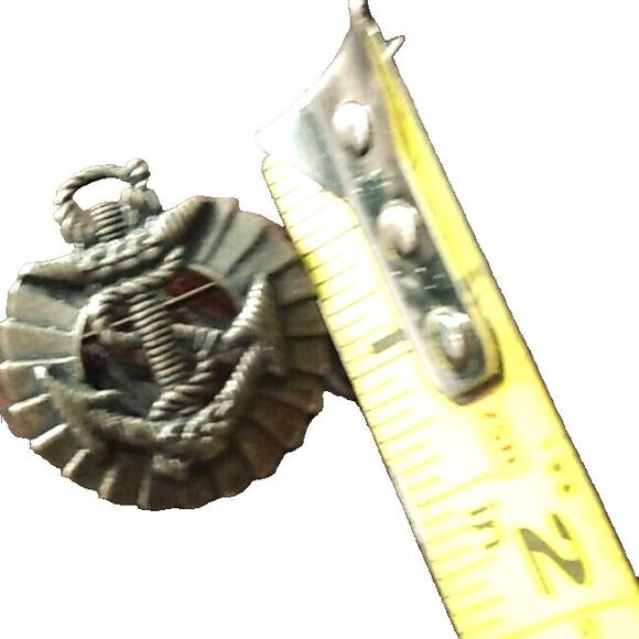 Military Anchor Pin Brooch US Navy Fashion Jewelry Bronze Color Coast Guard - Picture 3 of 4